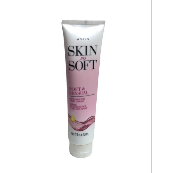 New AVON Skin So Soft 3.4oz Replenishing Hand Cream Soft & Sensual 3.4oz - Picture 3 of 3